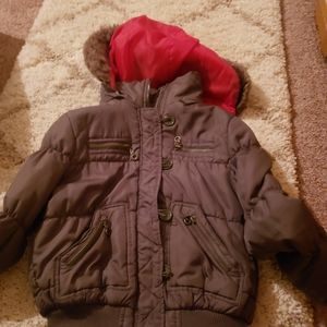 Army green colored coat